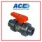 ACE TRUE UNION BALL VALVE 1" ABS Handle ABS Ball & Stem PVC Body EPDM Oring