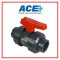 ACE TRUE UNION BALL VALVE 1.1/4" ABS Handle ABS Ball & Stem PVC Body EPDM Oring