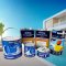 Swimming pool Paint Set ชุดสีทาสระว่ายน้ำครบชุด สำหรับสระ ว่ายน้ำ 50 ตารางเมตร หรือ 30Q (3x7x1.3m) สีรองพื้นEpoxy สียูนิเทน Unithane W-4000 พร้อมทินเนอร์(ทา 4 รอบ)