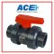 ACE TRUE UNION BALL VALVE 2" ABS Handle ABS Ball & Stem PVC Body EPDM Oring