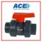 ACE TRUE UNION BALL VALVE 2" ABS Handle ABS Ball & Stem PVC Body EPDM Oring