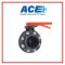 ACE BUTTERFLY VALVE 4" LEVER ARCH HANDLE FLANGED+SCREWS+NUTS
