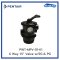 Multiport Valve 6 Way 1.5" Valve (Blk) w/ union,SG & PG Pentair