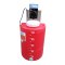 PE Tank 50 liter PE tank, 4.0 mm thick red TEMA with scale to indicate the amount of chemicals with 1/2 "drain