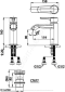 CT2261A ก๊อกผสมอ่างล้างหน้าแบบก้านโยก รุ่น LINIO