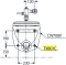 TX801C อุปกรณ์ยึดโถสุขภัณฑ์แขวนผนังรุ่น CW708NJ