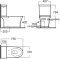 TF-2425SC-WT-0 สุขภัณฑ์ แบบสองชิ้น 3/4.5 ลิตร รุ่น KASTELLO