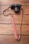 CAMERA STRAP GENUINE LEATHER- Red brown