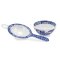 Spode Blue Italian Tea Strainer and Rest