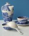 Spode Blue Italian Tea Strainer and Rest