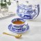 Spode Blue Italian Teacup and Saucer