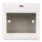หน้ากากฝา M3 ขนาด 86X86 สำหรับอุปกรณ์ 3ช่อง Haco