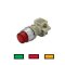 สวิตช์ปุ่มกดจม หัวนูน มีไฟ ต่อตรง 22มม 220V1a1b สีส้มTEND