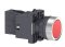 ปุ่มกดหัวเรียบ-กดเด้งกลับ มีไฟ 24V สีแดง 1NC SCHNEIDER