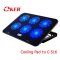 OKER NOTEBOOK COOLER PAD C516 พัดลม ระบาย ความร้อน (6 ใบพัด)