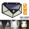 ไฟโซล่าเซลล์ Solar motion sensor light 100 LED 3 โหมด