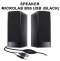 MICROLAB SPEAKER (ลำโพง) MICROLAB B56 2.0 USB Stereo speakers for USB port (BLACK)