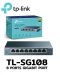 TP-LINK TL-SG108 8-Port Gigabit Desktop Switch 8 ช่อง แบบ10/100/1000 Mbps(Black)