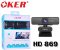 WEBCAM OKER (HD869) Auto Focus Full HD 1080P กล้องเว็บแคม คุณภาพสูง มี 2ไมค์