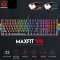 FANTECH  MAXFIT 108 คีย์บอร์ดเกมมิ่ง 108 ปุ่ม keyboard gaming บลู+เรด สวิตช์ mechanical keyboard RGB Backlighting