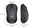 WIRELESS MOUSE LOGITECH M221-SILENT คลิกไร้เสียงรบกวน ครอบครัวและเพื่อนๆ BLACK