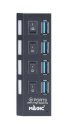 MAGIC TECH USB HUB 4P V.3.0 รุ่น MT-09 Input Port 1 x USB Type-C - Output Port 4 x USB Black