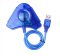ตัวแปลงจอย PS2 เป็น USB สีฟ้า Dual Player สายอะแดปเตอร์สำหรับ PS2 Controller PC USB 2.0 Blue - INTL PU-302