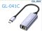 GLINK GL-041C TYPE-C to RJ45 10/100/1000 ตัวแปลง TYPE-C Network Adapter เป็น Lan Gigabit GL-041C