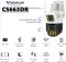Vstarcam CS663DR เป็นกล้องวงจรปิดภายนอกอาคารแบบเลนส์คู่ที่ให้มุมมองกว้างและมีความคมชัดระดับ Full HD หมุนได้360องศา