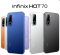 INFINIX Hot 70 4G Ram4GB / Rom128GB หน้าจอ 6.78 นิ้ว HD+ กล้องหลัง 50MP แบตเตอรี่ 6000mAh ชาร์จไว 45W ประกันศูนย์ 1 ปี
