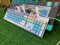 OKER K458 MIXED BACKLIT GAMING KEYBORAD คีย์บอร์ดเกมมิ่ง ฺBLUE WHITE (BLUE SWITCH คีย์บอร์ด)