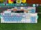 OKER K458 MIXED BACKLIT GAMING KEYBORAD คีย์บอร์ดเกมมิ่ง ฺBLUE WHITE (BLUE SWITCH คีย์บอร์ด)