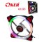 OKER COOLER FAN LED พัดลมเคสคอมพิวเตอร์ ไฟ 5สี รุ่น G1225 Fan Case 12CM