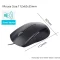 MOUSE RAPOO N1200 เม้าส์ไร้เสียง รุ่น N1200 silent optical  Resolution 1000 DPI BLACK