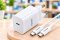 ชุดชาร์จ CHARGER D-POWER APP-28 - 25W, AP-24 20W PD WHITE เป็นชุดอุปกรณ์ชาร์จเร็ว (Fast Charger)เป็นชุดอะแดปเตอร์พร้อมสายชาร์จเร็ว กำลังไฟสูง