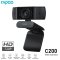 Rapoo C200 HD WebCam 720P With Noise Canceling Microphone USB Interface WebCam for PC