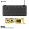 NUBWO NK53 Wired Keyboard USB คีย์บอร์ด แป้นพิมพ์แบบมีสาย USB ปุ่มนุ่มเสียงเบา พกพาสะดวก NK-53