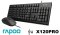 KEYBOARD+MOUSE  RAPOO รุ่น X120PRO