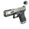 WE Glock17 T3 G-Force GBB  เฟรมดำ สไลด์เงิน ท่อทอง