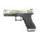 WE Glock17 T3 G-Force GBB  เฟรมดำ สไลด์เงิน ท่อทอง