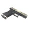 WE Glock17 T3 G-Force GBB  เฟรมดำ สไลด์เงิน ท่อทอง