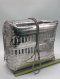 Braided silver purse/handbag with strap