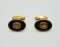 Yellow Sapphire and Onyx Cufflinks