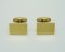 Yellow Gold Cufflinks Rectangular Shape