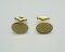 Yellow Gold Cufflinks Oval Shape