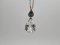 White Topaz with Blue Sapphire pendant