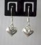 Silver Dangling Heart Earrings