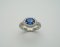 Blue Sapphire and Diamond Ring