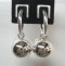 Dangling Silver Ball Earrings