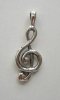 Silver Treble Clef Pendant / Charm